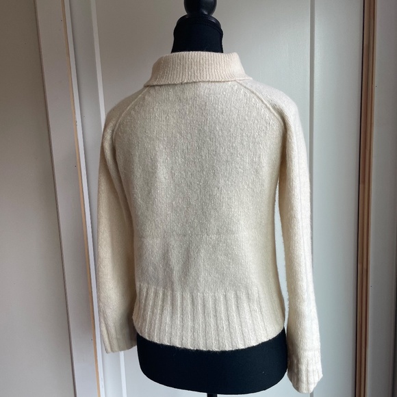 Sunday Best Polo Angora and Lamb's Wool Sweater Cream - Picture 9 of 10
